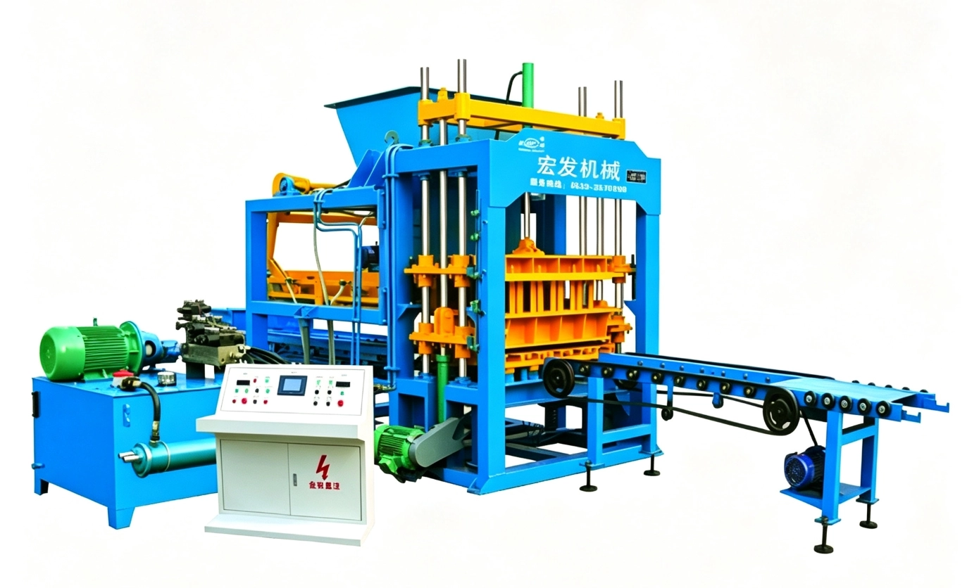 QT5-15 automatic concrete brick making machine