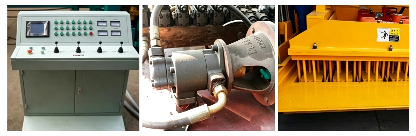 equipment of QT6-15 concrete brick machine 