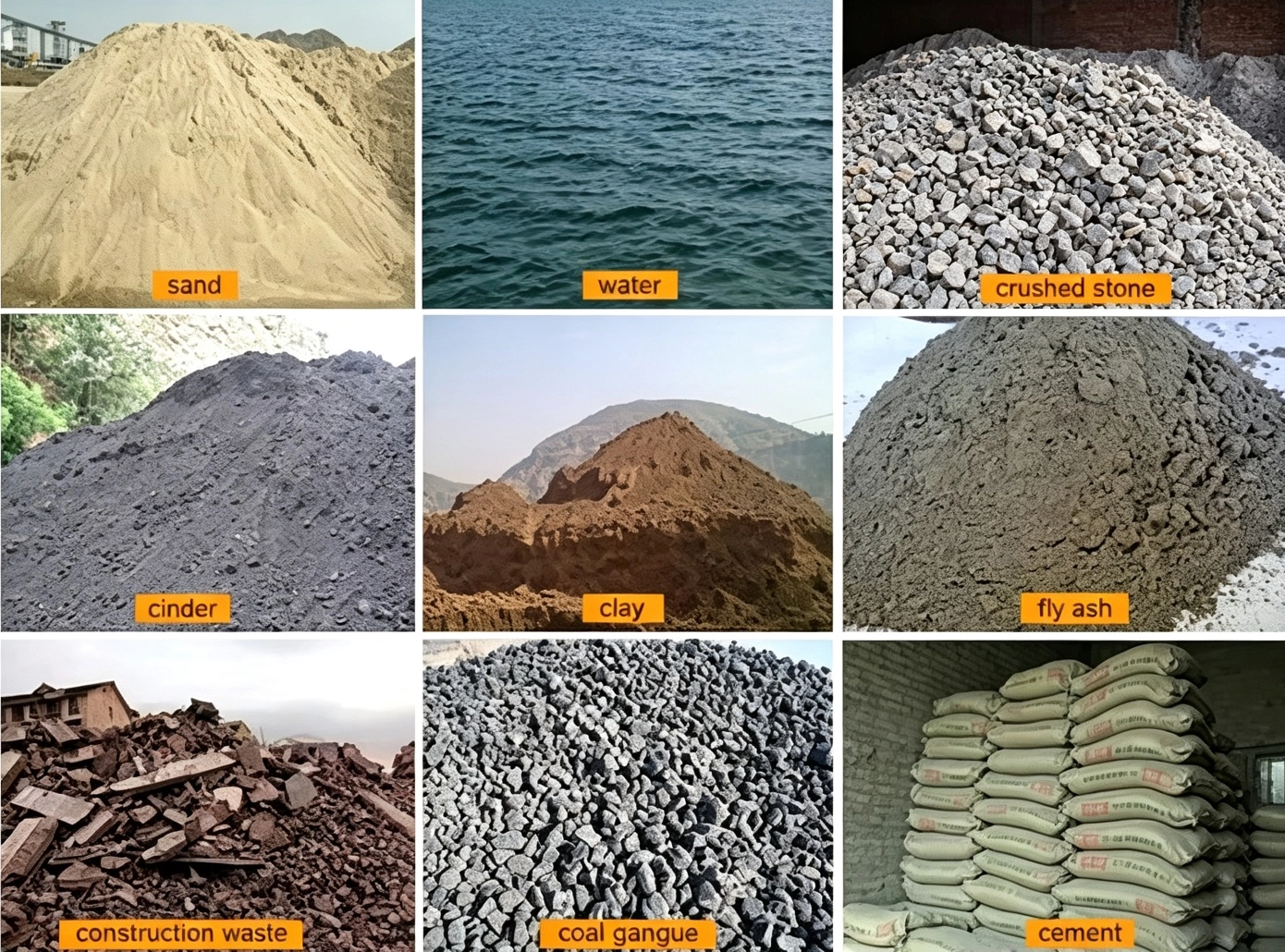 raw material of QT8-15 hydraulic pavement brick making machine raw material of QT8-15 hydraulic pavement brick making machine