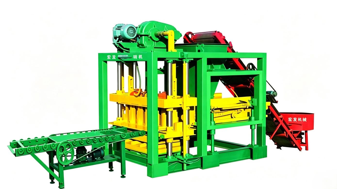 QT4‑25 Fully‑Automatic Paving Brick Making Machine | Table‑Mold Resonance Line for Color Paver