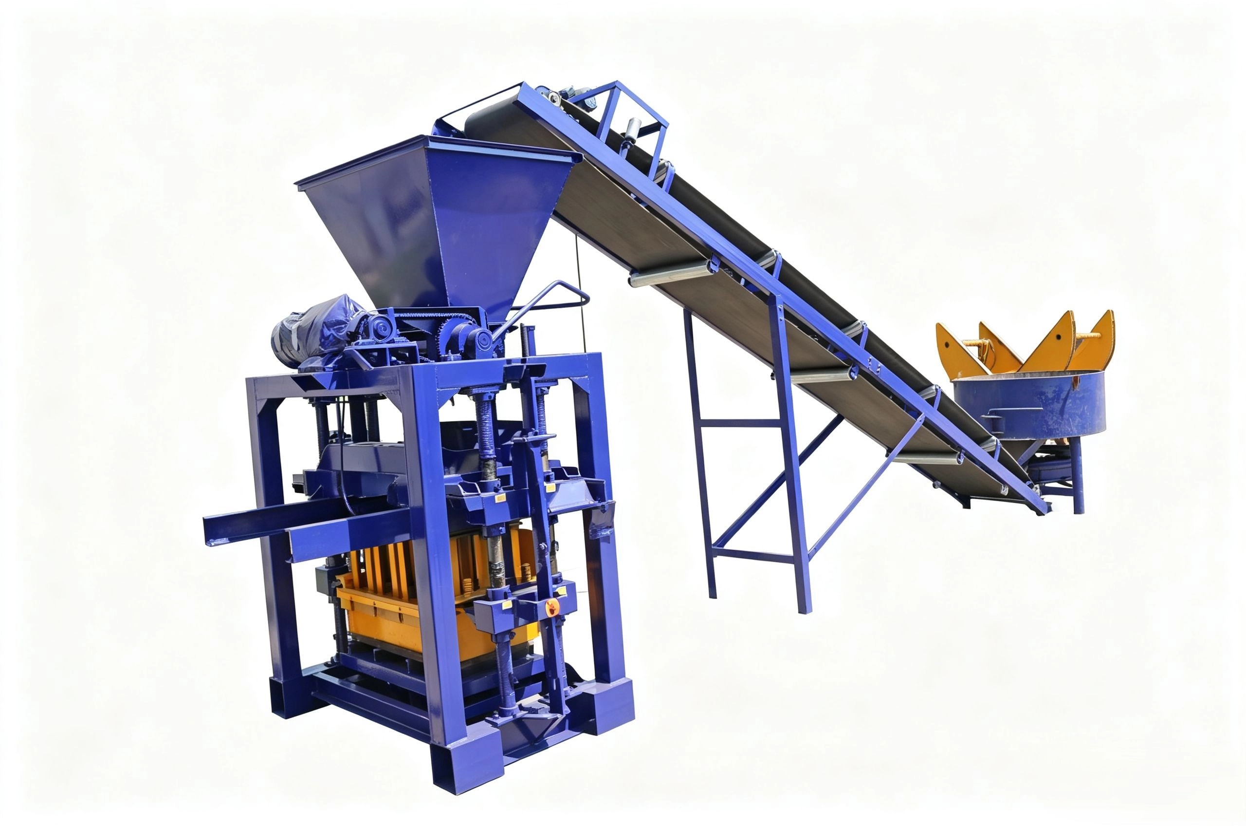 QTJ4-35B2 Semi-automatic Concrete Hollow Block Making Machine