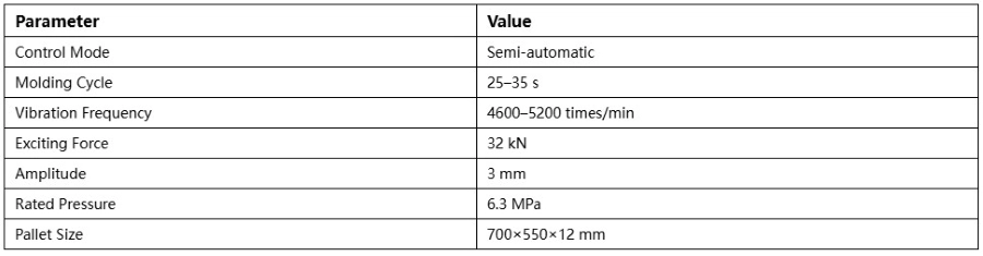 Main Technical Parameters of QT3-30 Semi-automatic Concrete Block Making Machine
