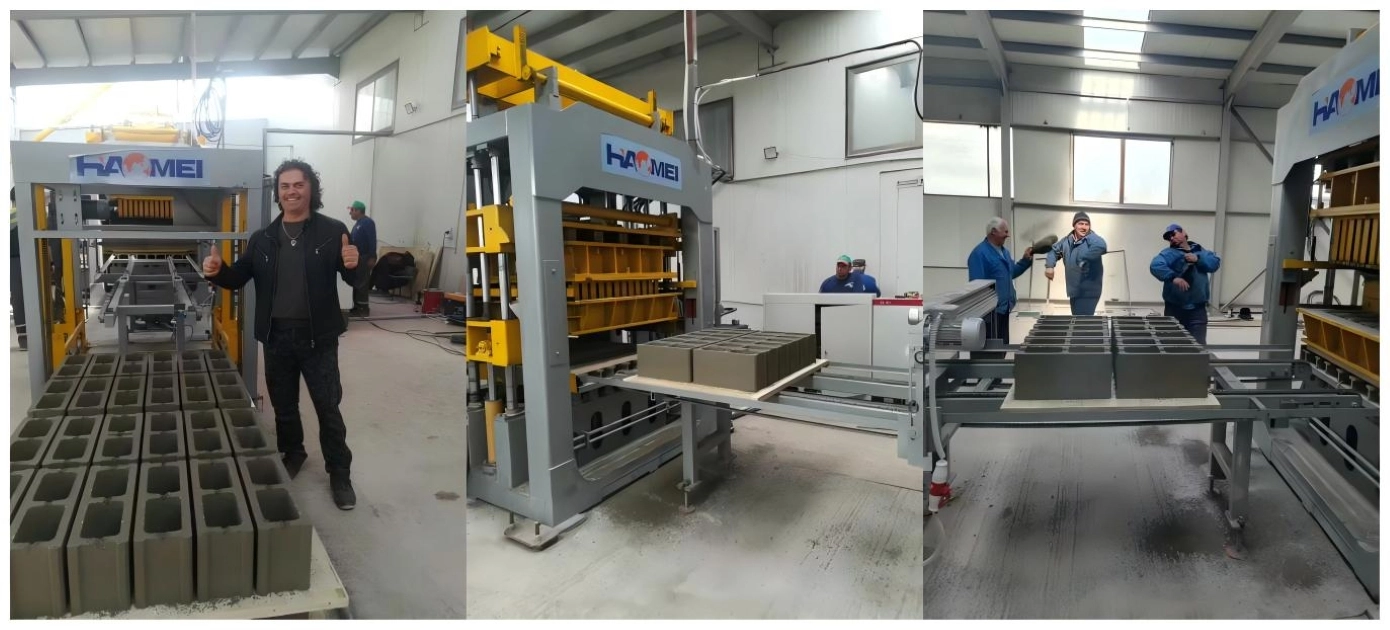 QT12-15 Full-automatic Hydraulic Block Making Machine Overseas Factory Production Case QT12-15 Full-automatic Hydraulic Block Making Machine Overseas Factory Production Case