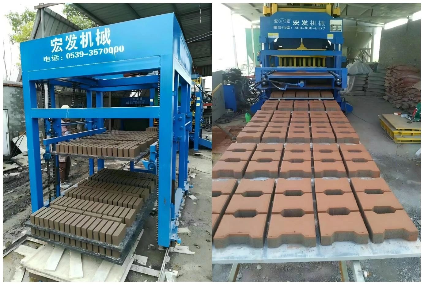 Production Case of QT5‑15 Full‑Automatic Hydraulic Block Making Machine Production Case of QT5‑15 Full‑Automatic Hydraulic Block Making Machine