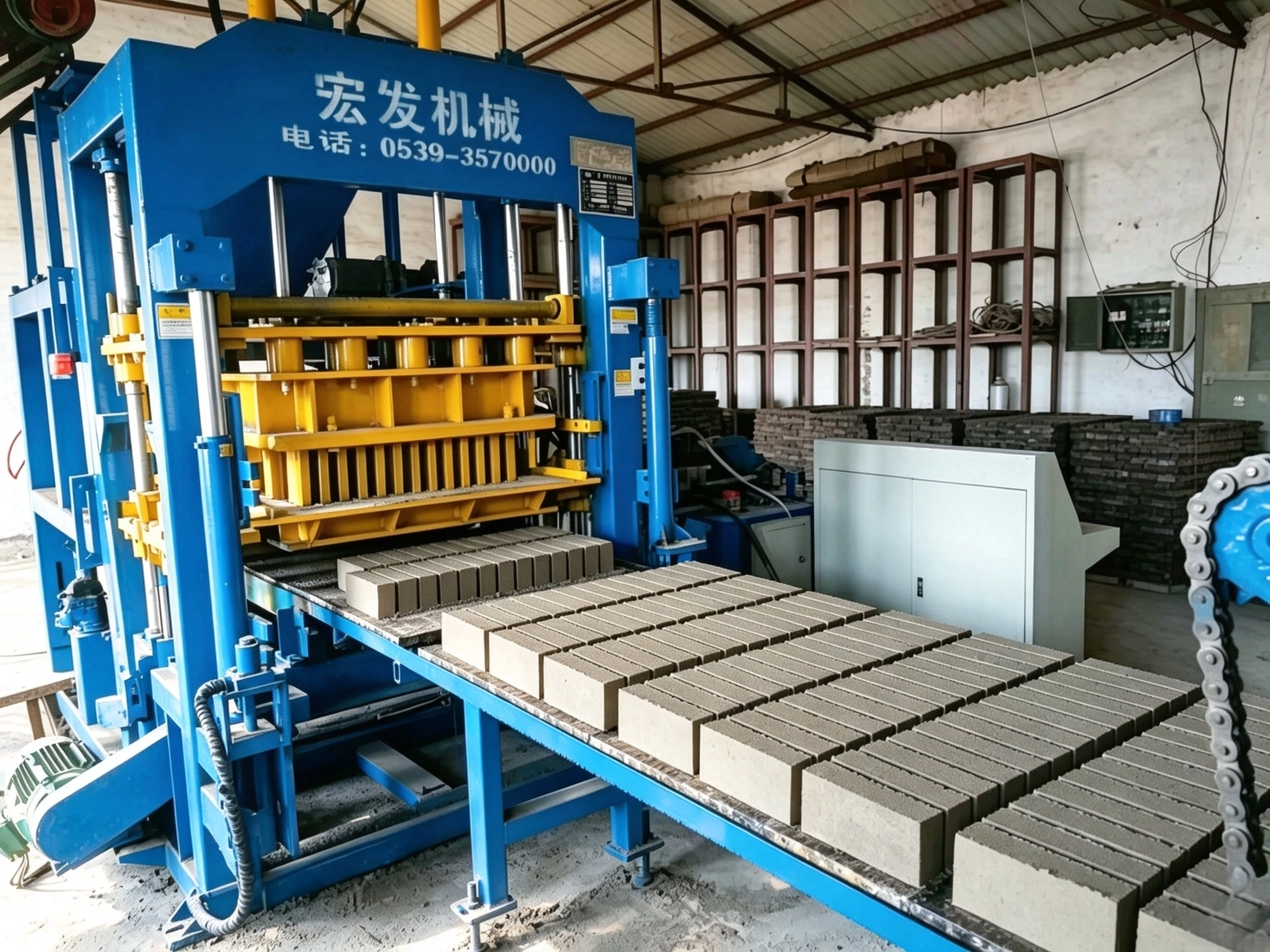 QT5‑15 Automatic Block Making Machine | Hongfa Real Production Case