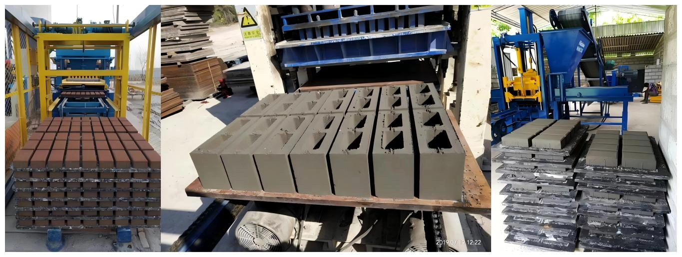 QT4‑15B Automatic Concrete Brick Making Machine Overseas Production Case QT4‑15B Automatic Concrete Brick Making Machine Overseas Production Case