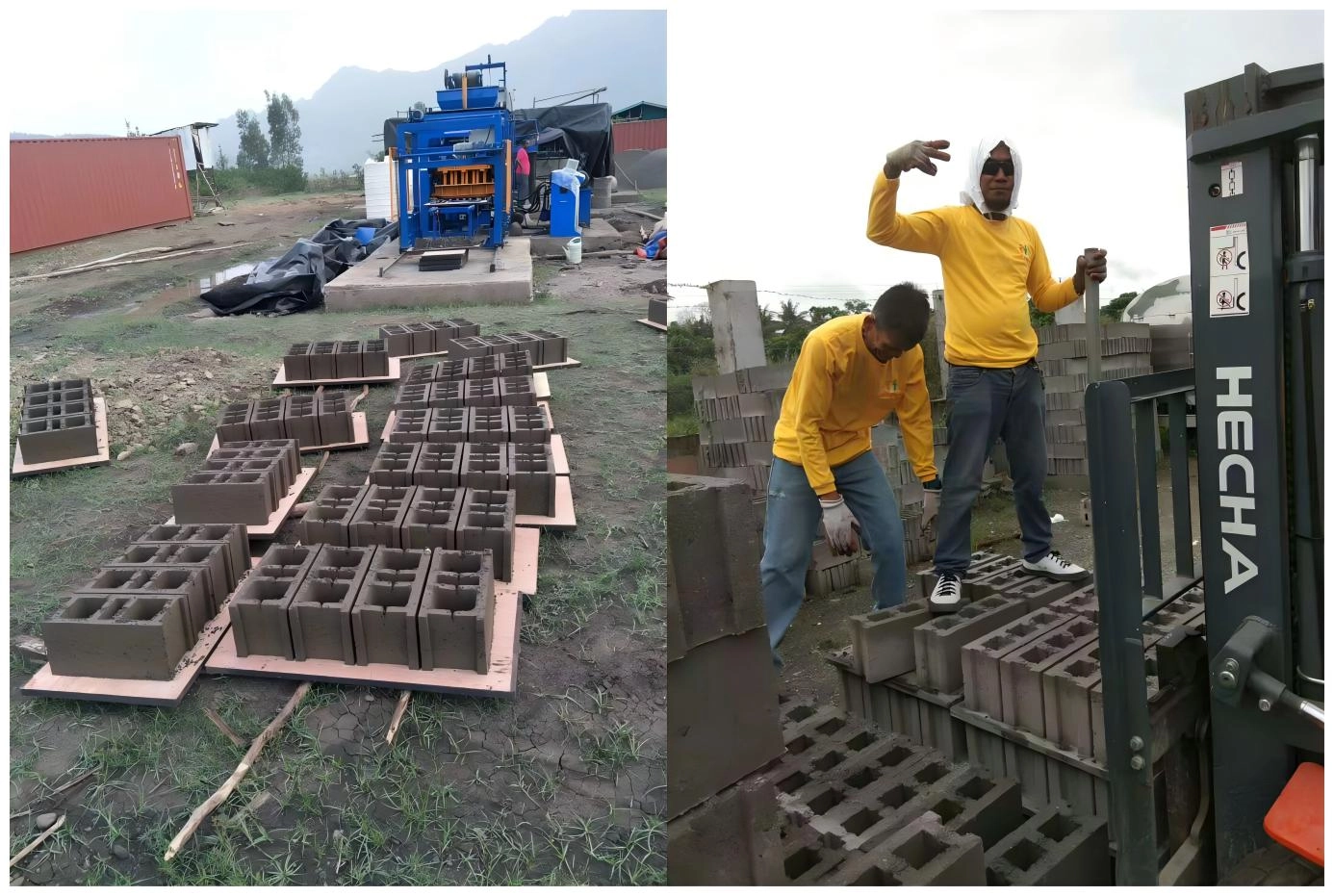 QT4-15C Fully Automatic Brick Machine Production Case (Hollow Block Focus) QT4-15C Fully Automatic Brick Machine Production Case (Hollow Block Focus)