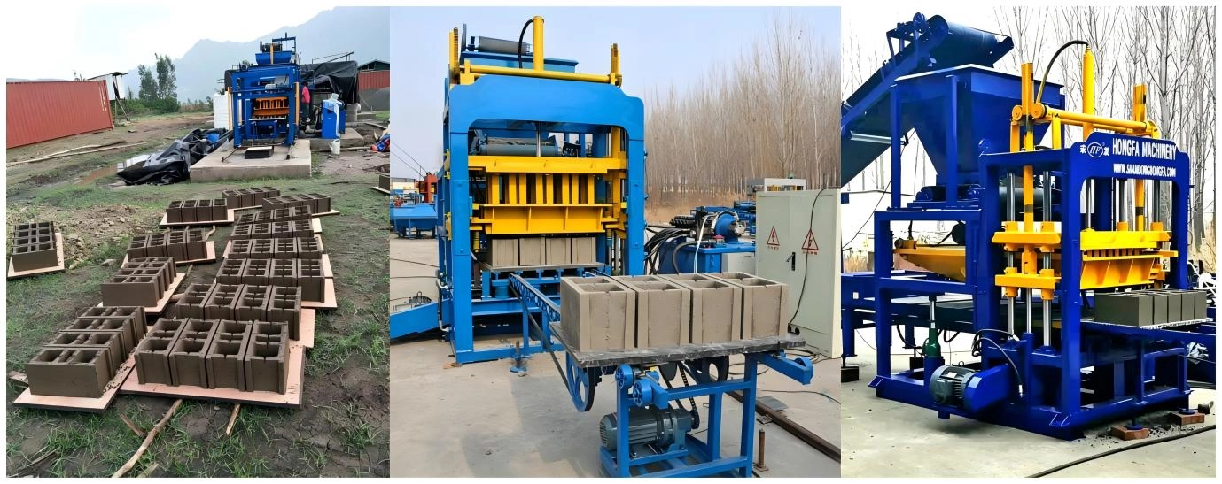 QT4-15S Fully Automatic Brick Machine Production Case | Concrete Hollow Block Production QT4-15S Fully Automatic Brick Machine Production Case | Concrete Hollow Block Production