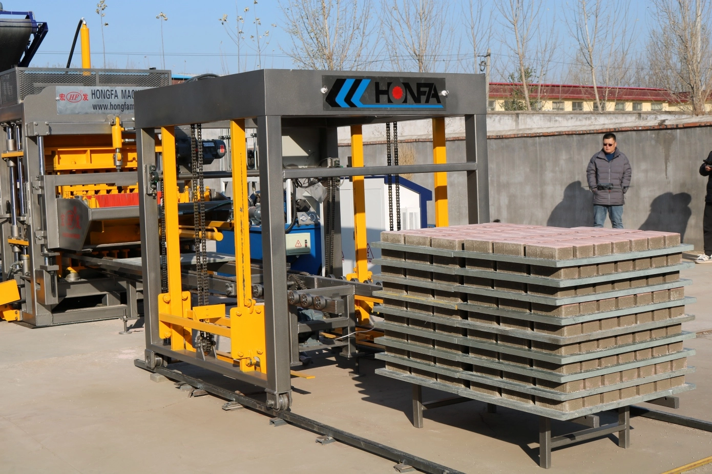 QT6-15 Automatic Brick Machine Actual Project QT6-15 Automatic Brick Machine Actual Project
