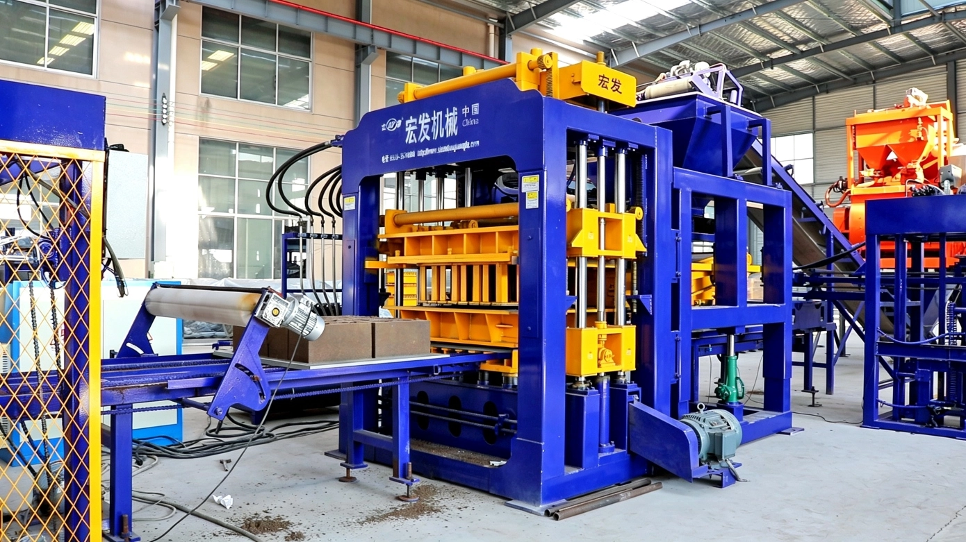 Large-Capacity Hollow Block Manufacturing Project | QT8-15 Fully Automatic Hydraulic Brick Machine Large-Capacity Hollow Block Manufacturing Project | QT8-15 Fully Automatic Hydraulic Brick Machine
