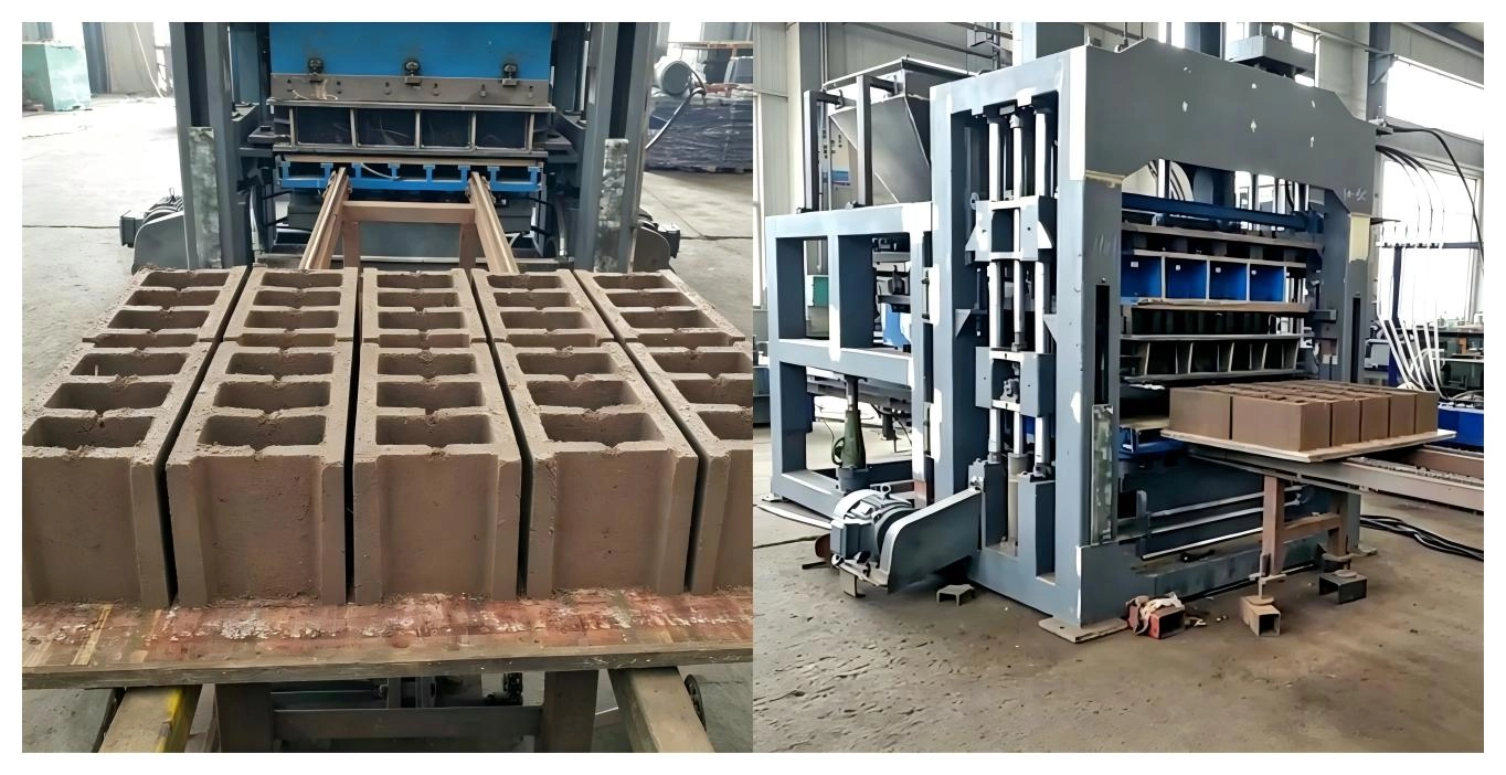 Large Output Concrete Hollow Block Production Case QT10‑15 Fully Automatic Brick Machine Large Output Concrete Hollow Block Production Case QT10‑15 Fully Automatic Brick Machine