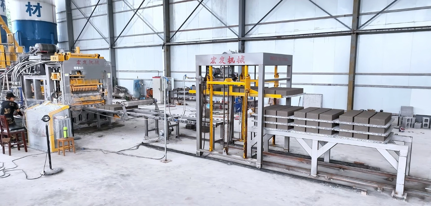 QT12-15F Full-Automatic Brick Machine Real Production Case QT12-15F Full-Automatic Brick Machine Real Production Case
