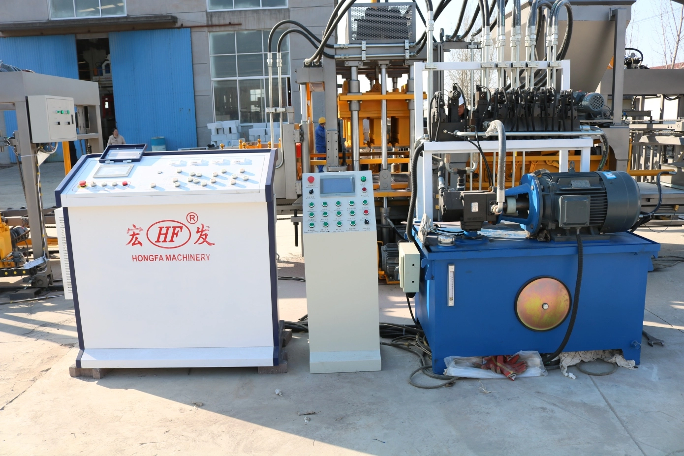 PLC of QT6-15 Automatic Solid Brick Making Machine PLC of QT6-15 Automatic Solid Brick Making Machine