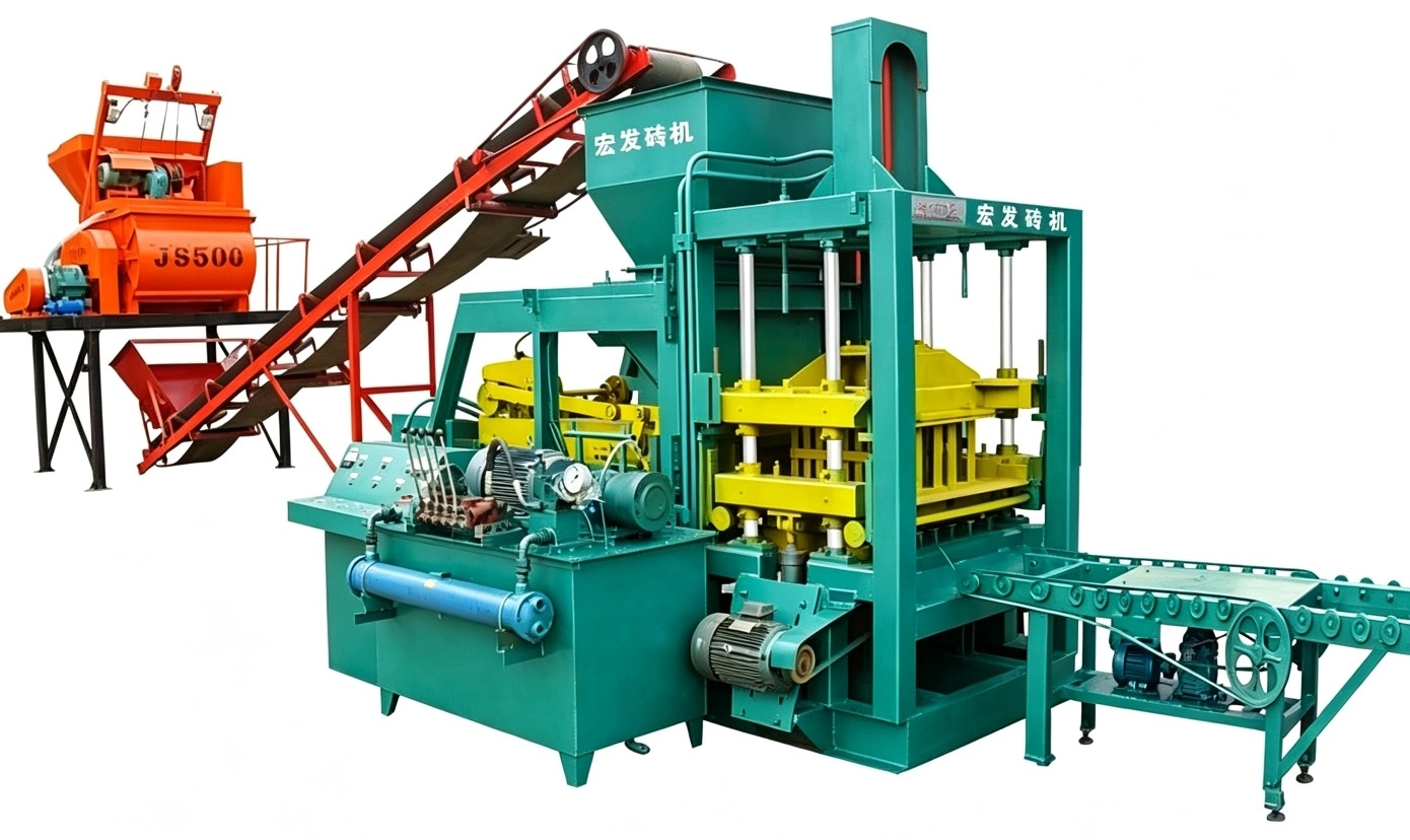 QT4‑20C Semi Automatic Block Making Machine | Hydraulic‑Vibration Non‑fired Concrete Brick Production Host