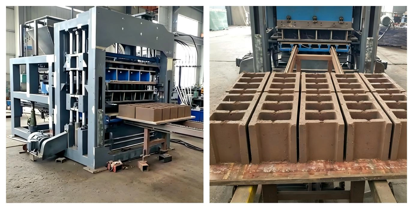 Hollow Block Output of QT10-15C Automatic Hollow Block Making Machine Hollow Block Output of QT10-15C Automatic Hollow Block Making Machine