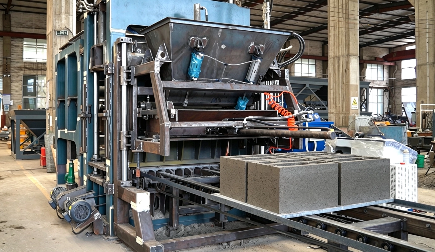 Brick Products of QT12-15C Automatic Hollow Block Forming Machine