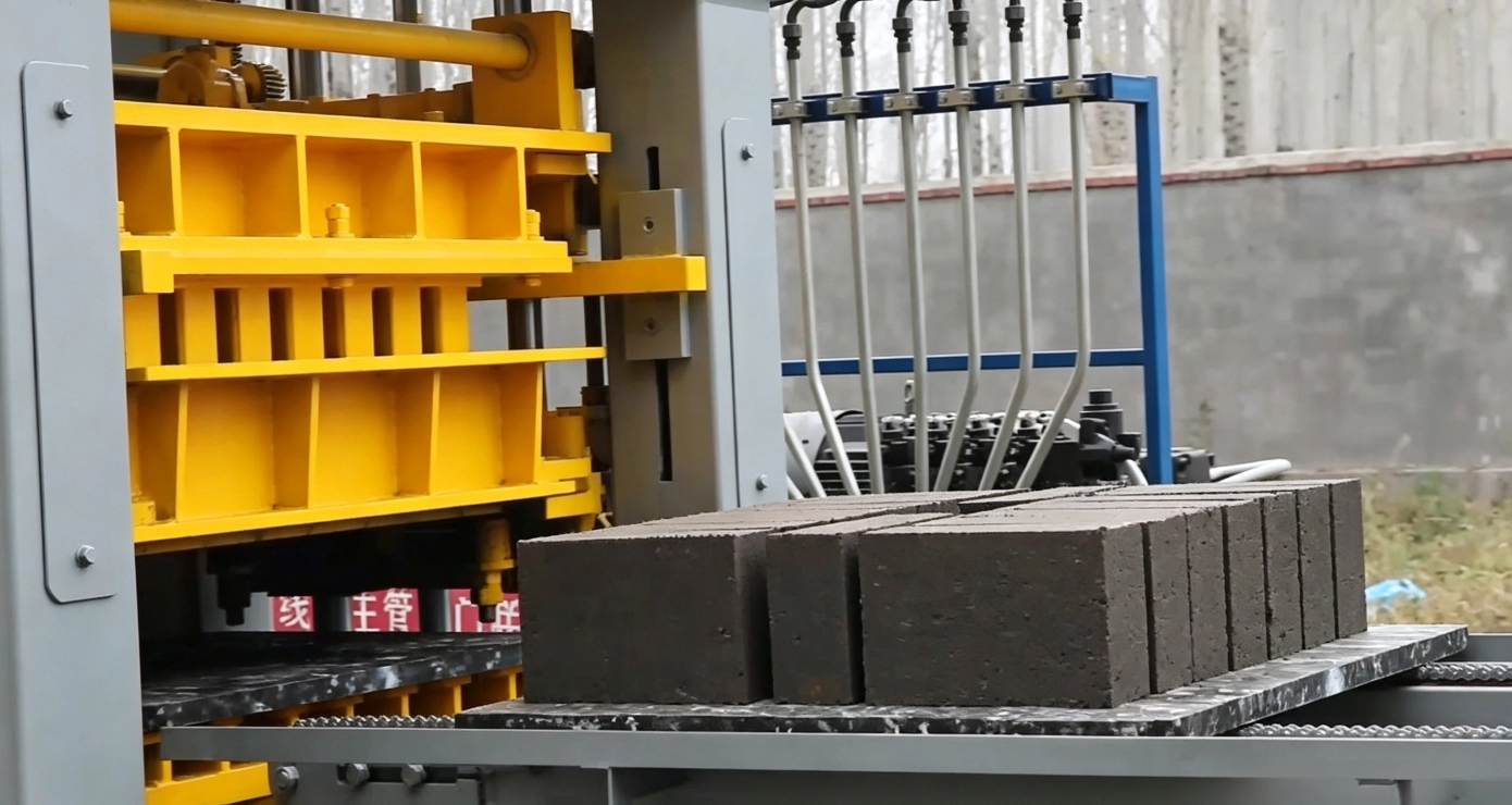 Solid Brick from QT8-15 Automatic Concrete Solid Brick Making Machine Solid Brick from QT8-15 Automatic Concrete Solid Brick Making Machine