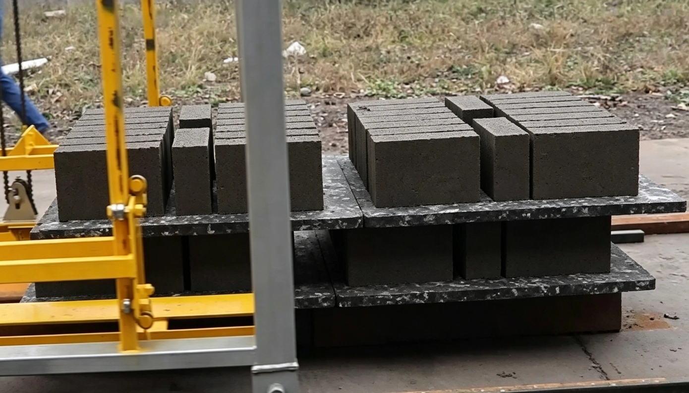 Solid Brick from QT8-15 Automatic Concrete Solid Brick Making Machine Solid Brick from QT8-15 Automatic Concrete Solid Brick Making Machine