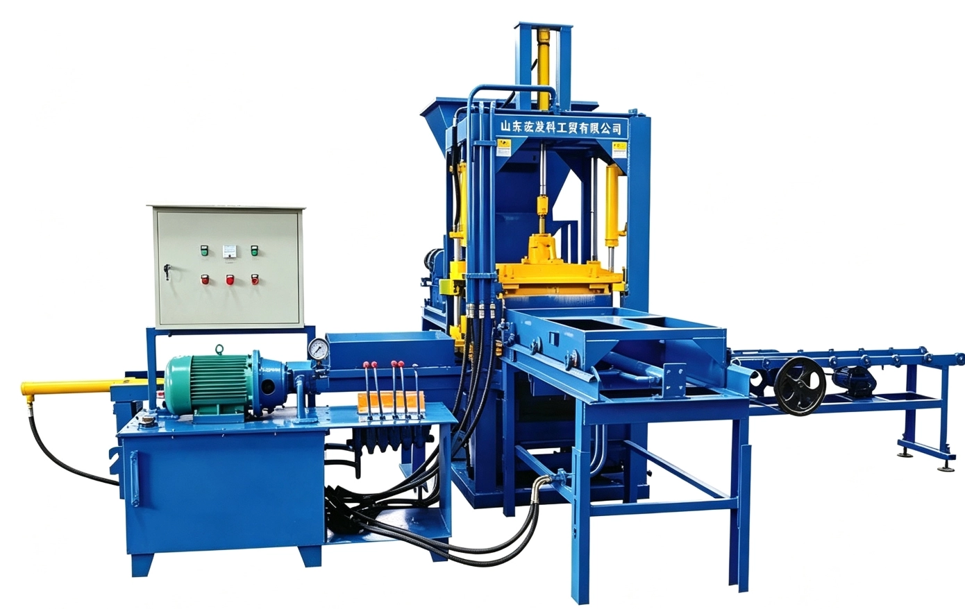 PLC of QTF3‑20 Automatic Concrete Hollow Block Forming Machine