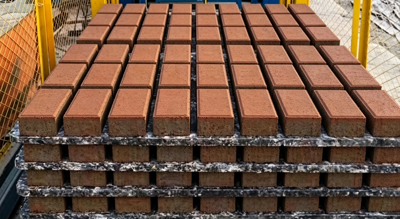 Color Paver from QT12‑15F Automatic Pavement Brick Making Machine