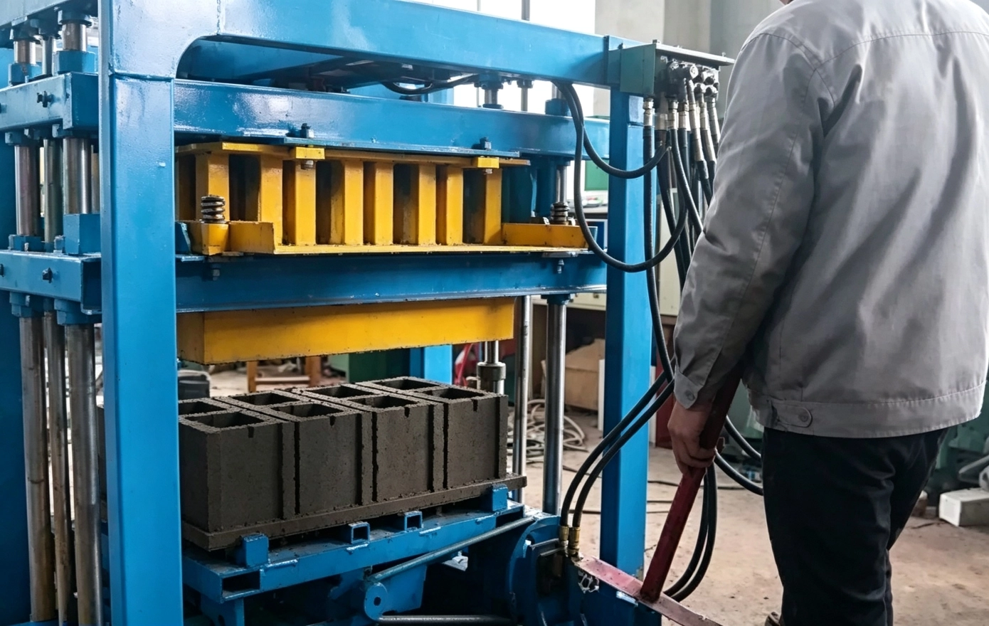 Hollow Block from QTJ4-35B2 Semi-automatic Hollow Block Making Machine Hollow Block from QTJ4-35B2 Semi-automatic Hollow Block Making Machine