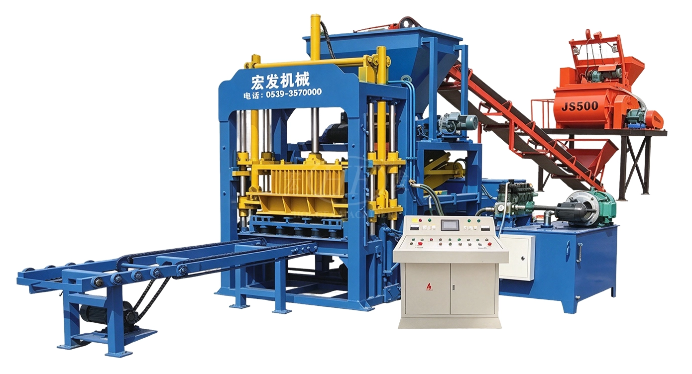 QT4-15 Automatic Concrete Brick Making Machine