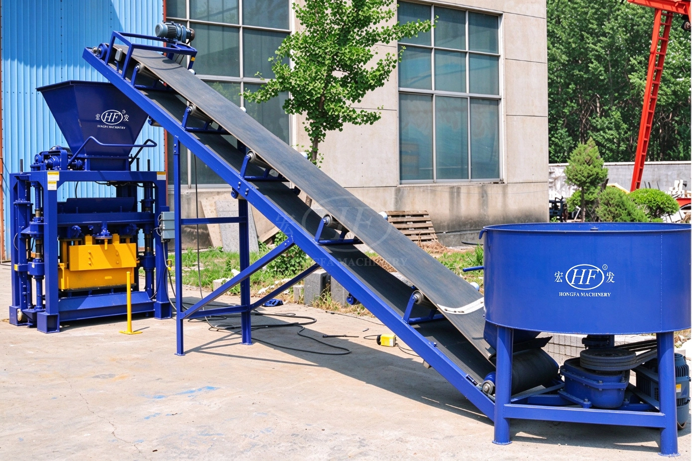 QTJ4-35B2 Semi-automatic Concrete Block Machine