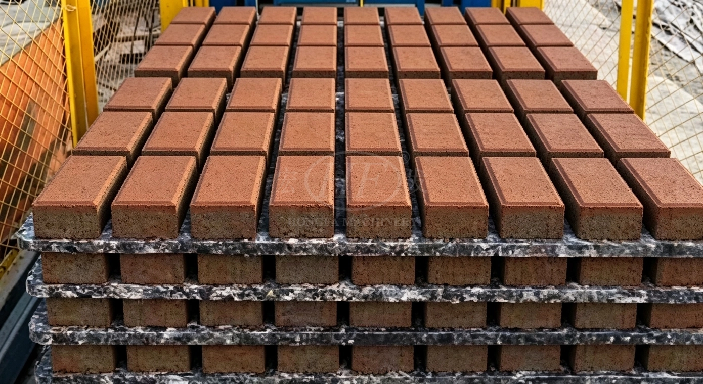 Color Pavers from QT8‑15B Automatic Pavement Brick Making Machine Color Pavers from QT8‑15B Automatic Pavement Brick Making Machine