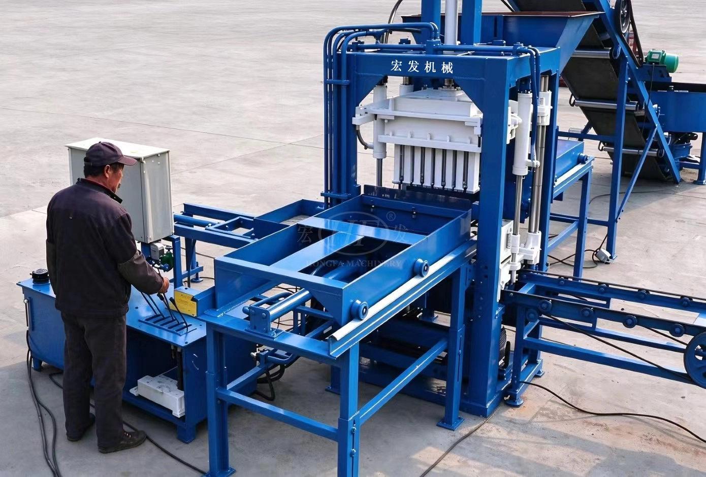 QT3-15 Automatic Color Paver Brick Making Machine QT3-15 Automatic Color Paver Brick Making Machine