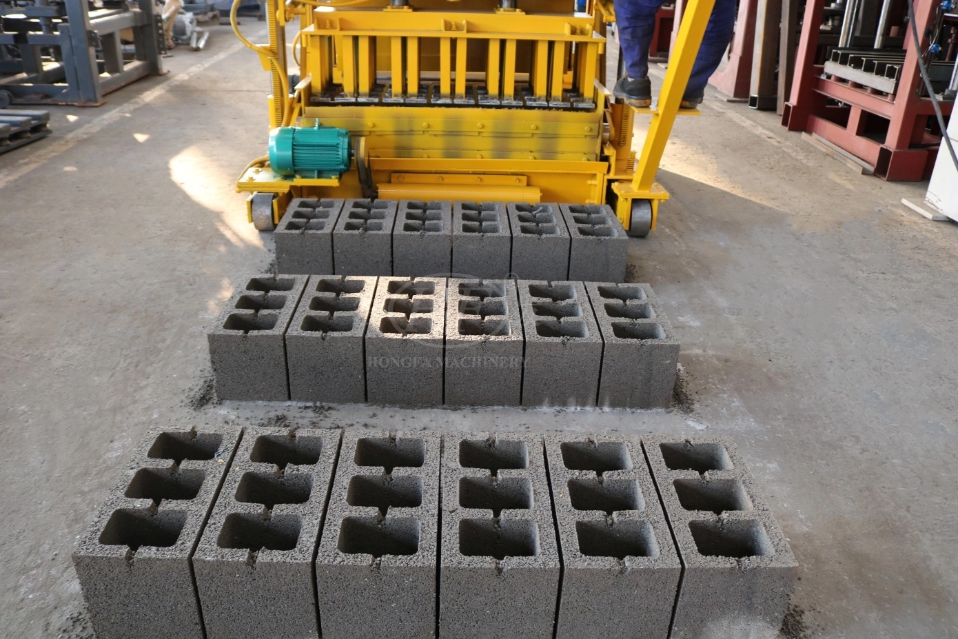 Hollow Block from QMJ-6A Pallet-Free Egg-Layer Hydraulic Cement Block Making Machine Hollow Block from QMJ-6A Pallet-Free Egg-Layer Hydraulic Cement Block Making Machine