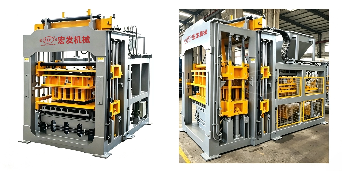 Vibration Molding of QT10-15 Automatic Concrete Brick Making Machine Vibration Molding of QT10-15 Automatic Concrete Brick Making Machine