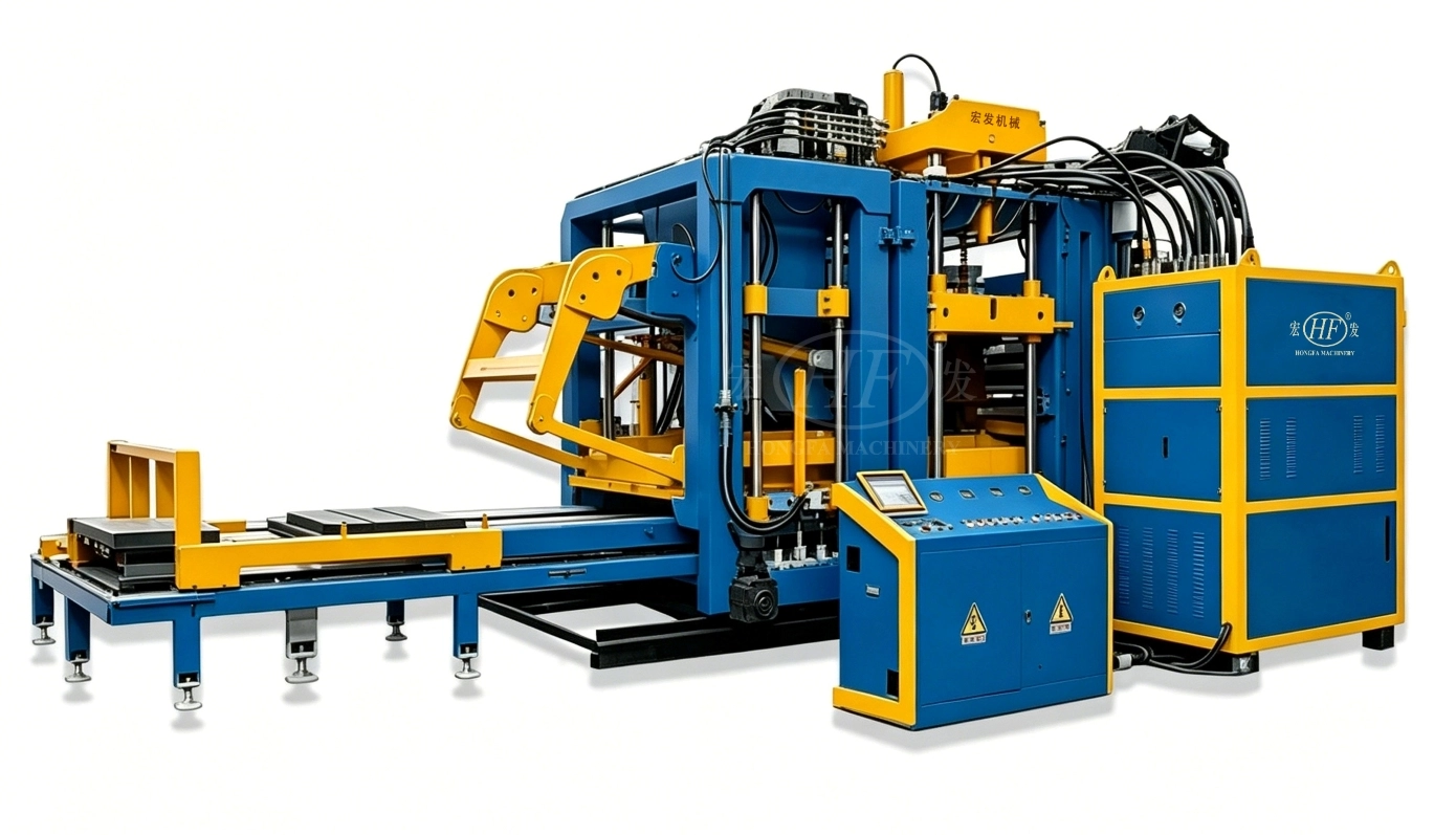 QT10-15 Fully Automatic Concrete Brick Making Machine with PLC Control & Vibration Forming System