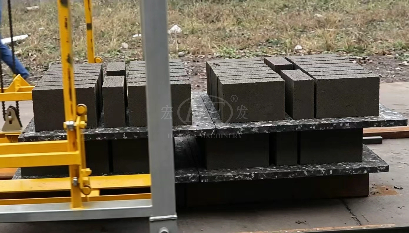 Solid Brick from QT8‑15B Automatic Concrete Solid Brick Making Machine Solid Brick from QT8‑15B Automatic Concrete Solid Brick Making Machine