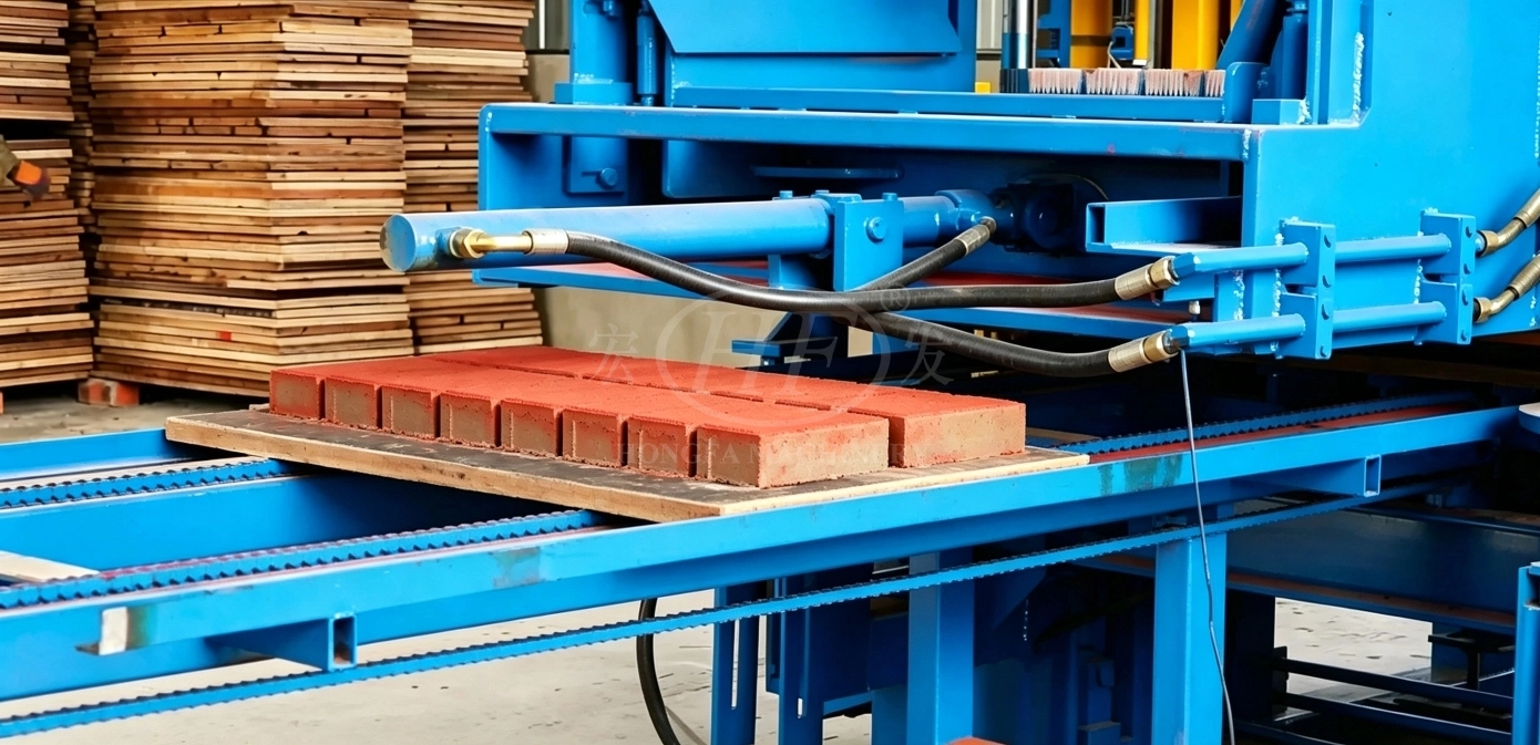 Finished Brick from QT4‑20C Concrete Paver Block Forming Host Finished Brick from QT4‑20C Concrete Paver Block Forming Host