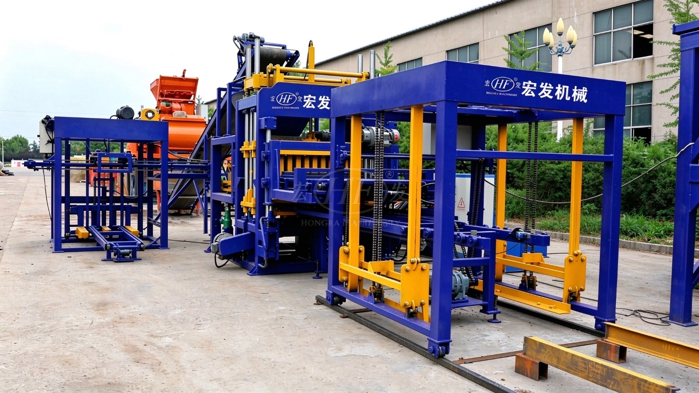 QT5‑15 Automatic Concrete Brick Making Production Line