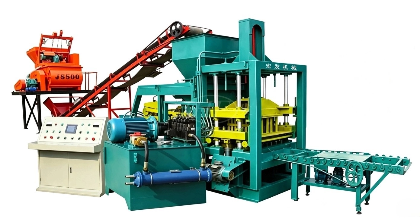 QT4‑15B Automatic Hydraulic Concrete Brick Making Machine QT4‑15B Automatic Hydraulic Concrete Brick Making Machine