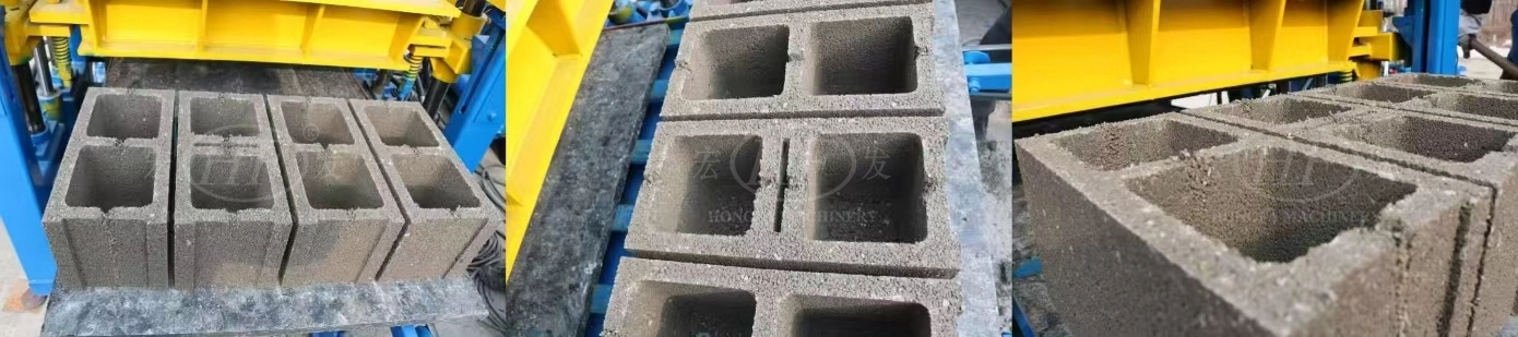 Brick Products of QT4‑15 Fully Automatic Cement Brick Machine
