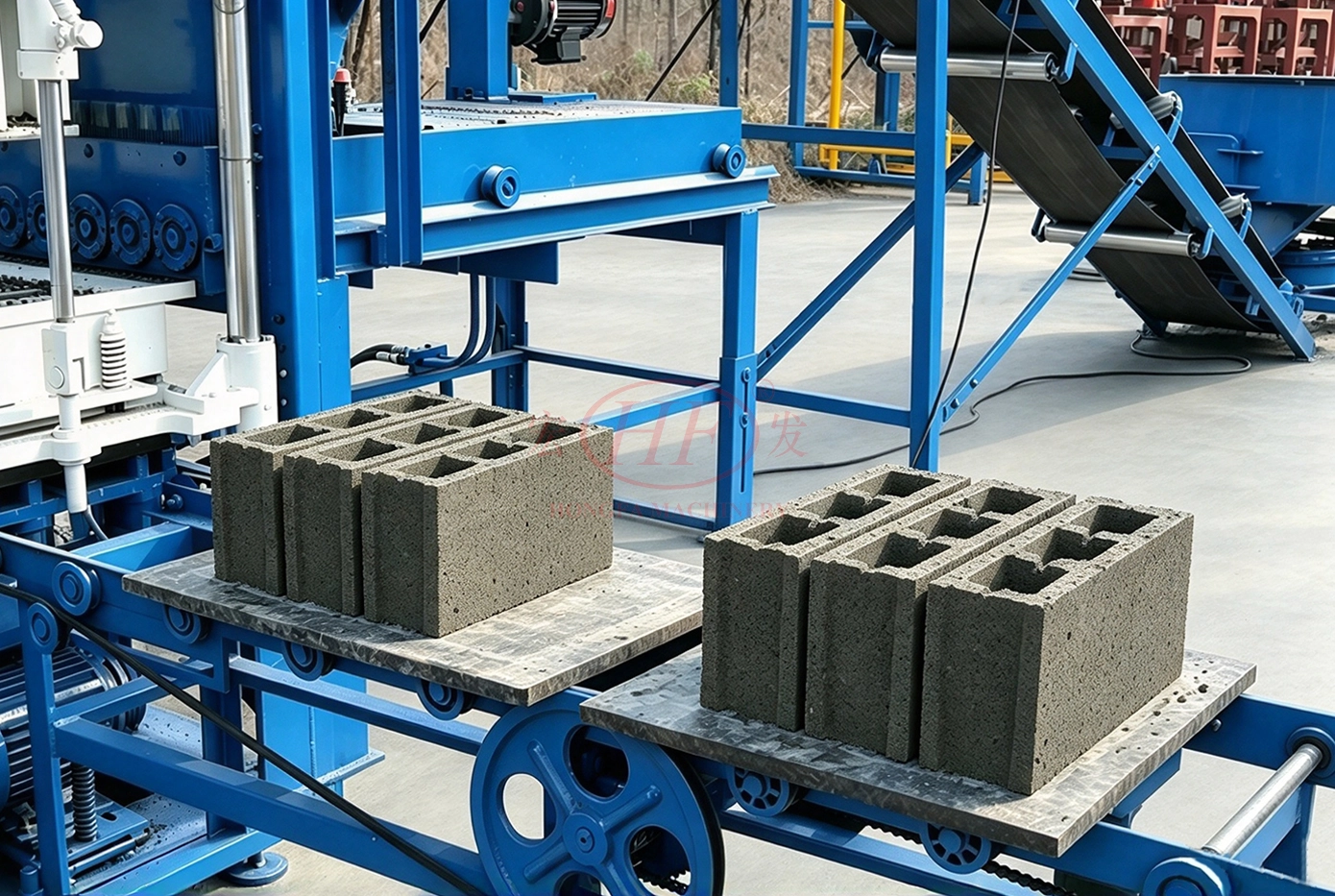 Hollow Block from QT3-15 Automatic Concrete Hollow Block Making Machine Hollow Block from QT3-15 Automatic Concrete Hollow Block Making Machine