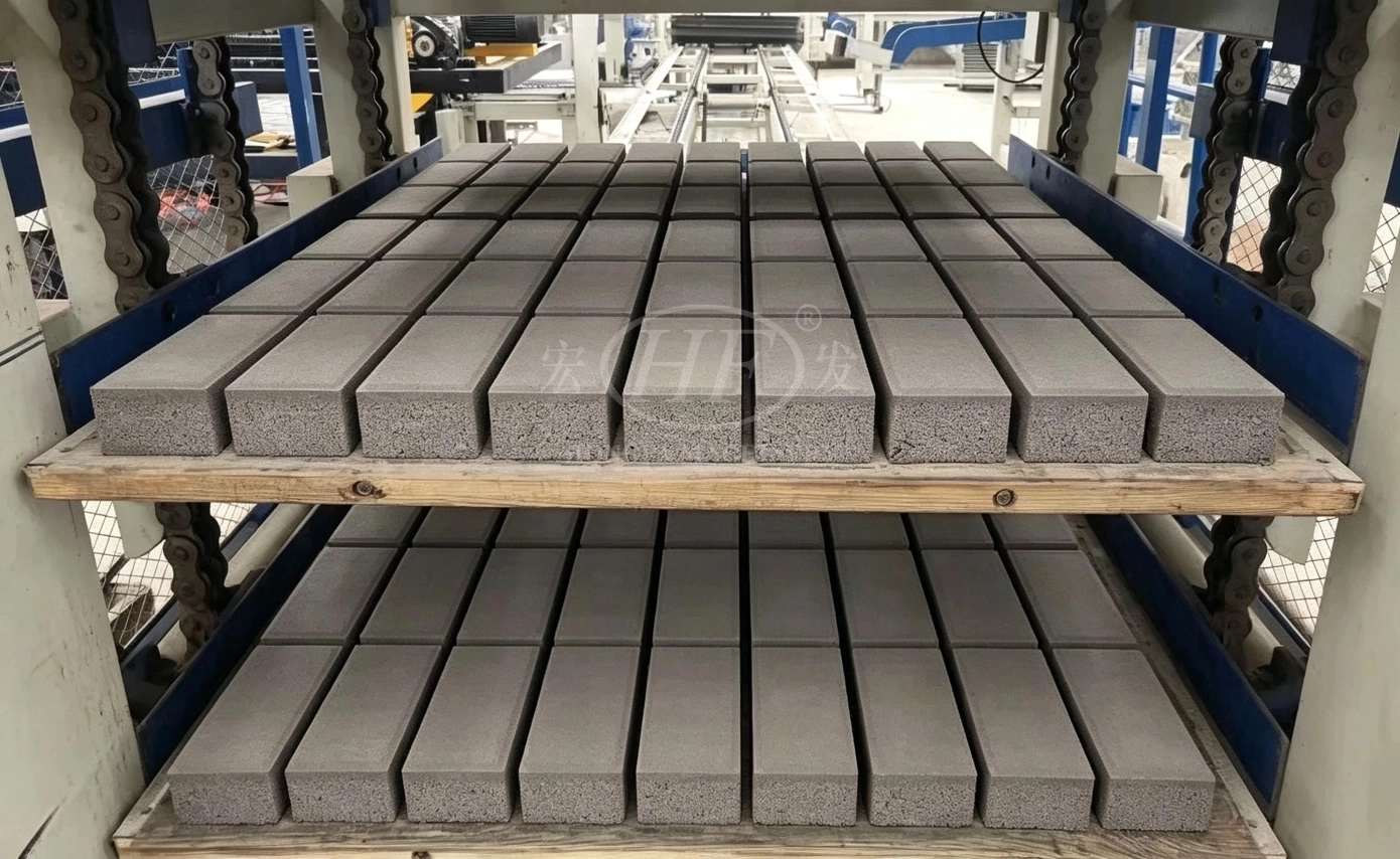 Solid Brick from QT4‑26D Semi-automatic Concrete Block Making Machine Solid Brick from QT4‑26D Semi-automatic Concrete Block Making Machine