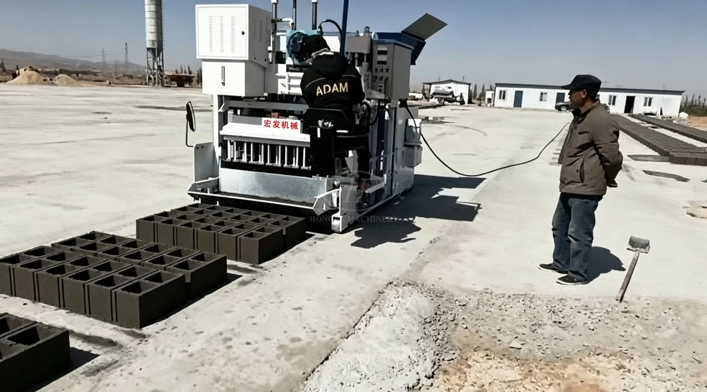 QMJ-12A Semi Automatic Hollow Block Machine QMJ-12A Semi Automatic Hollow Block Machine