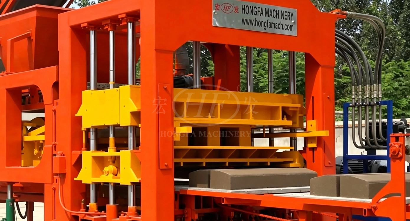 Working Process of QT12‑15F Energy‑saving Variable‑frequency Solid‑waste Brick Machine Working Process of QT12‑15F Energy‑saving Variable‑frequency Solid‑waste Brick Machine