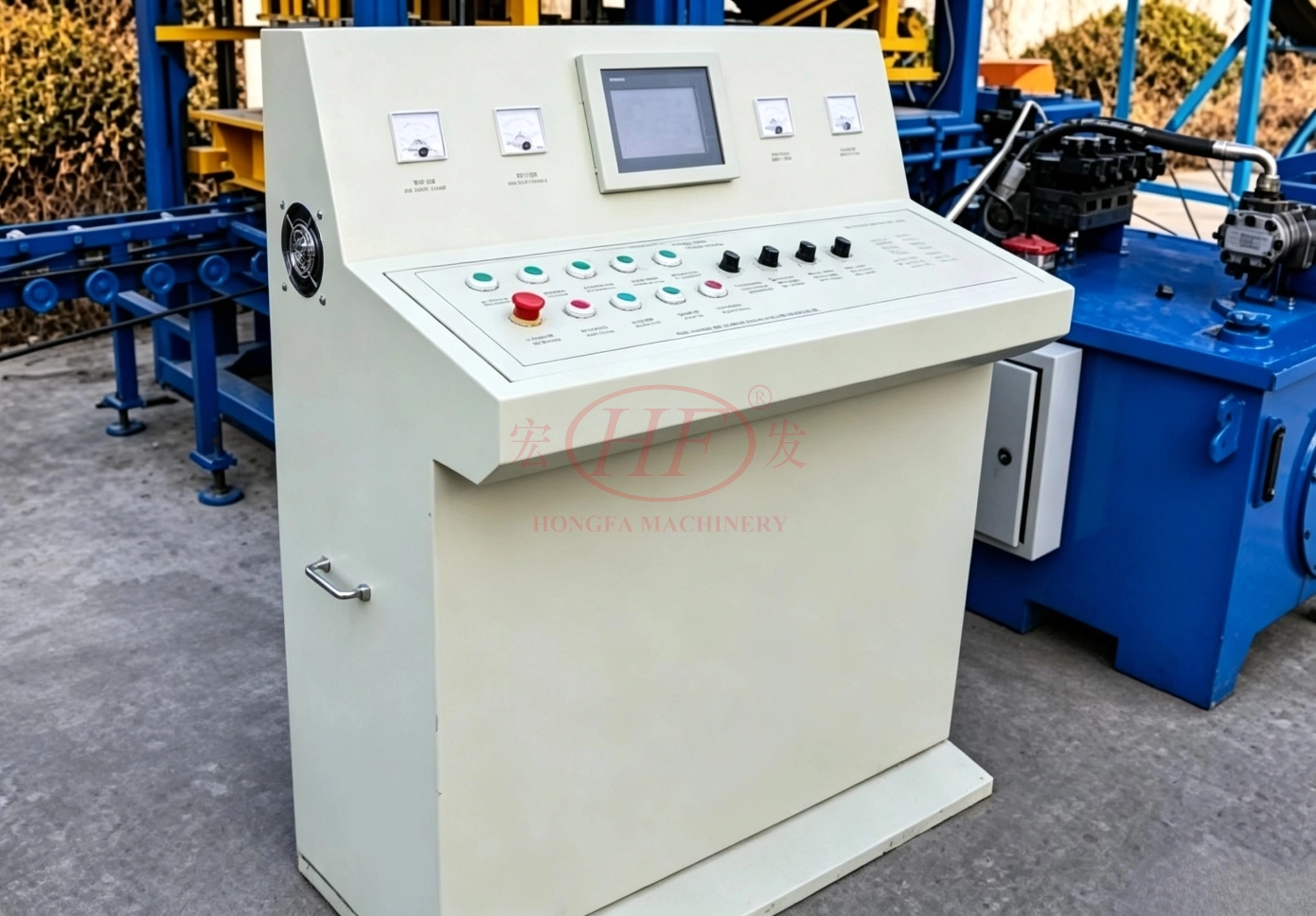 PLC of QT4‑15C Automatic Concrete Solid Brick Making Machine