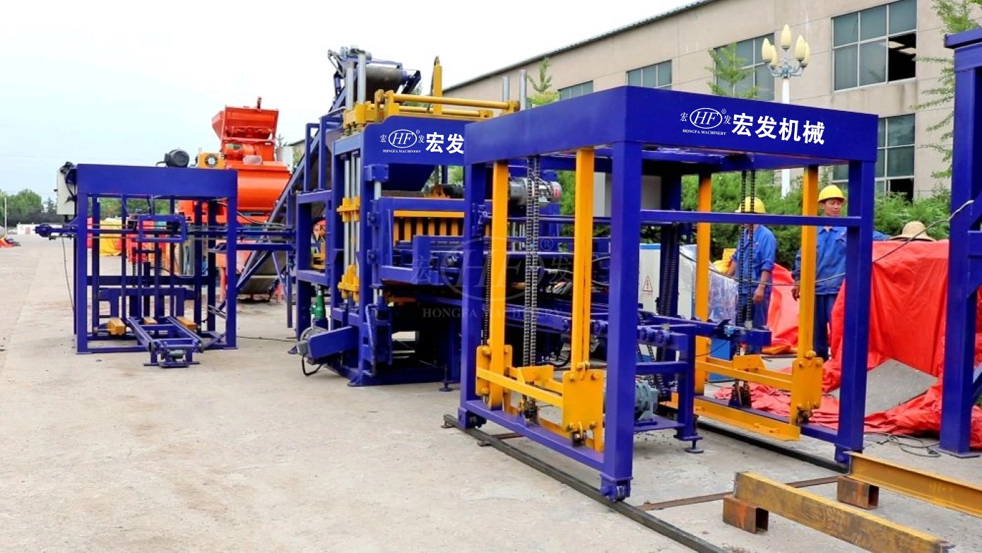 QT5‑15 Automatic Concrete Solid Brick Production Line QT5‑15 Automatic Concrete Solid Brick Production Line