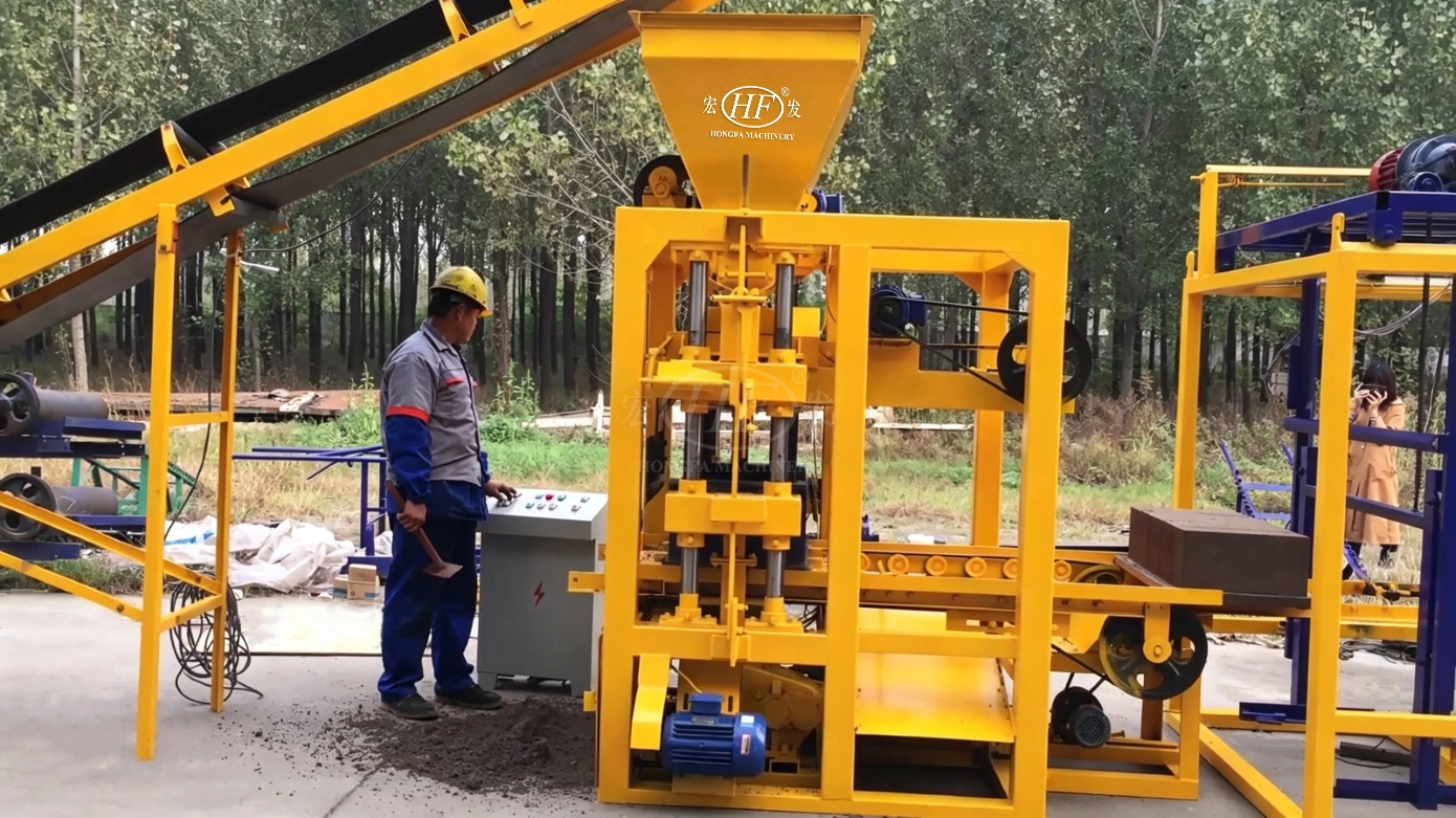 QTJ4‑26D Semi‑automatic Concrete Solid Block Machine QTJ4‑26D Semi‑automatic Concrete Solid Block Machine