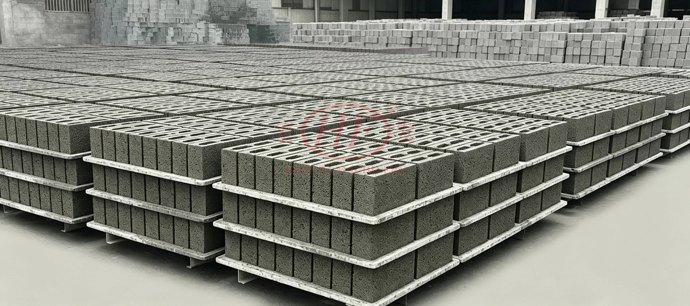 Hollow Block from HF18 Pallet‑free Automatic Hollow Block Making Machine Hollow Block from HF18 Pallet‑free Automatic Hollow Block Making Machine