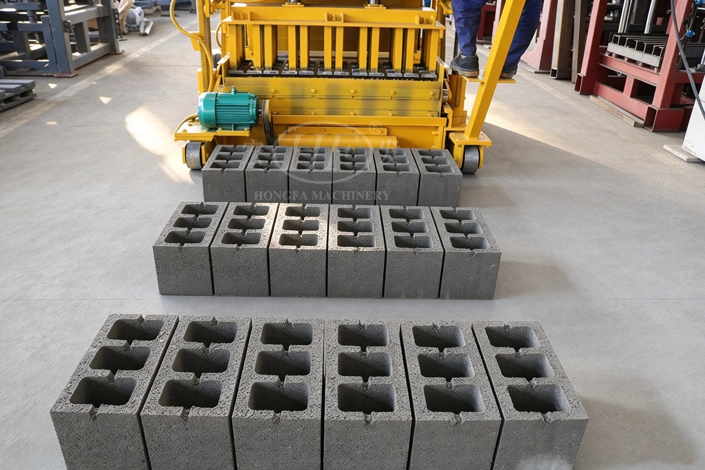 QMJ6‑30 Mobile Pallet‑free Hollow Block Forming Machine QMJ6‑30 Mobile Pallet‑free Hollow Block Forming Machine