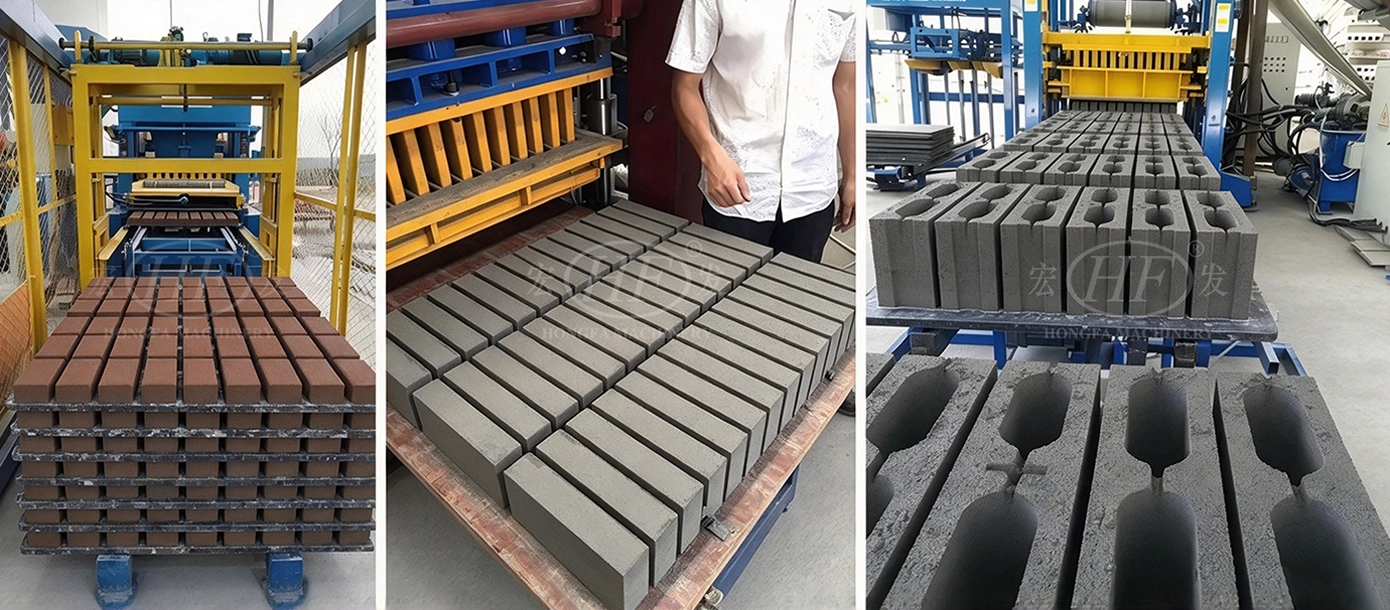 Brick Products of QT4‑25 Automatic Concrete Brick Machine Brick Products of QT4‑25 Automatic Concrete Brick Machine